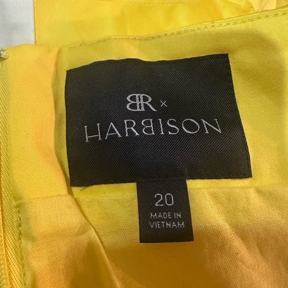 Banana Republic Yellow A-Line Puff Sleeve Dress - Picture 6 of 6